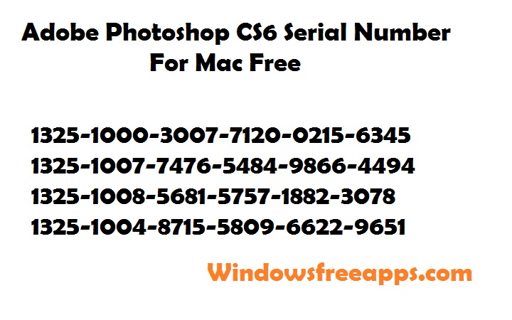 photoshop cs6 license key free